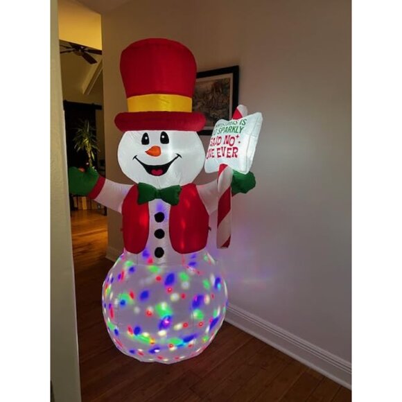 🆕6 FT Christmas Inflatable  Snowman Sensor Motion-Activated Outdoor Decoration - Picture 1 of 8